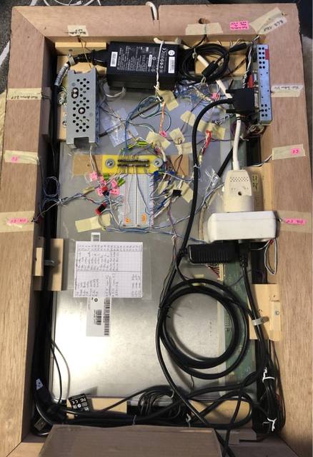 The backside with all the electronics