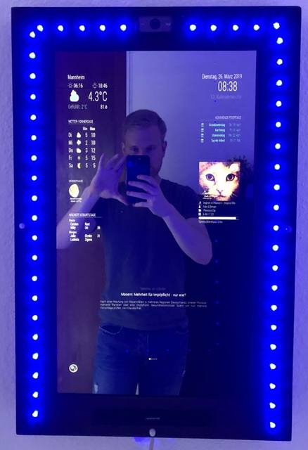 RGB LED ambient light in the frame