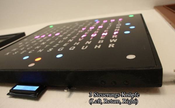 Three push buttons for direct control